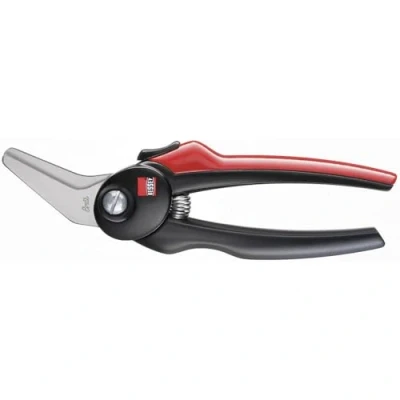 Image of Bessey D48A 2 2K Handle Angled Combi Scissors, Black/Red