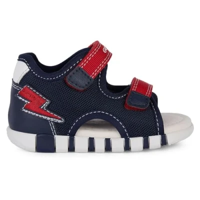 Image of Geox Baby B Iupidoo Boy Sandal, Navy red, 7 UK Child