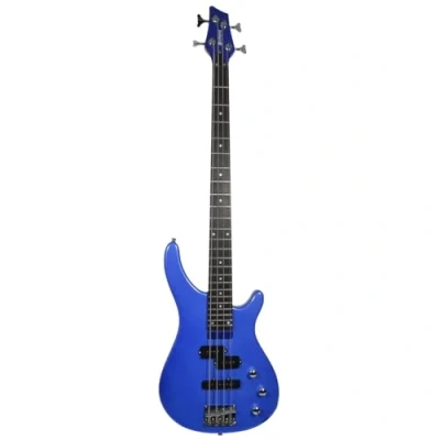 Image of Chord CCB90 Electric Bass guitar Metallic Blue