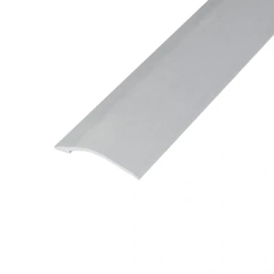Image of eXtreme Self Adhesive Angle Edge Flooring Strip 3ft Stick Down Door for Laminate, Tile, Wood, &amp; Lino Sturdy, Waterproof, and Dirt Resistant Ramp Threshold Bar Brushed Aluminium
