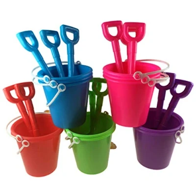 Image of Blue Whale Gifts 12 x Beach Buckets and Spades Bulk Buy Value