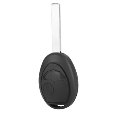 Image of Car Key Shell, 2 Buttons Black Remote Fob Case Cover Shell Fit for One Cooper S R50