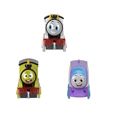Image of Thomas &amp; Friends Toy Train 3 Pack, Color Changers, Diecast Percy and Kana Engines with Reveal in Warm Cold Water ​, HNP82