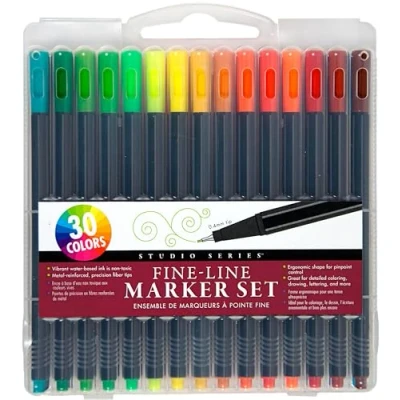Image of Peter Pauper Press Studio Series Fine Line Marker Set (30 colours, 0.4mm tip)