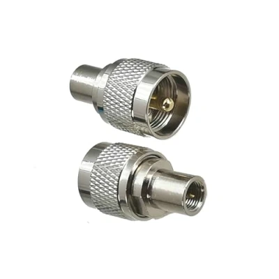 Image of 2pcs Connector Adapter UHF PL259 Male Plug To FME RF Coaxial Converter Straight
