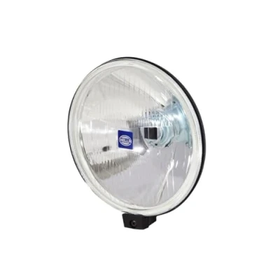 Image of HELLA 1F4 005 750 101 Halogen Spotlight Comet 500 12V Round Reference number: 37.5 Bolted Patterned diffusing Lens Colour: Crystal clear left/right