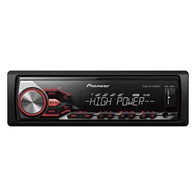 Image of Pioneer MVH 280FD High Power Car Stereo with RDS tuner, USB and Aux In. Supports iPod/iPhone Direct Control Android, black, 1 DIN