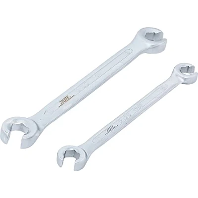 Image of BGS 1755 Double Ring Spanner Set, open Type 10 x 11 / 12 13 mm 2 pcs.