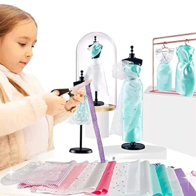 Image of Dress Design Kit Girls Fashion Designing Kit,Girls Designer Princess Costume for Kids, Teens