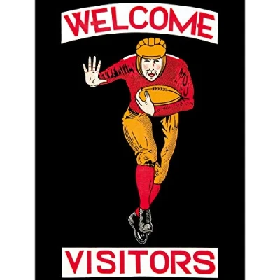 Image of Wee Blue Coo Rugby Welcome Visitors Vintage Large Wall Art Poster Print Thick Paper 18X24 Inch