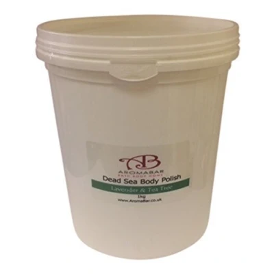 Image of Dead Sea Body Polish Scrub 1kg with Shea Butter, Almond Oil, Lavender &amp; Tea Tree 100% Pure Natural Packed Minerals and nutrients