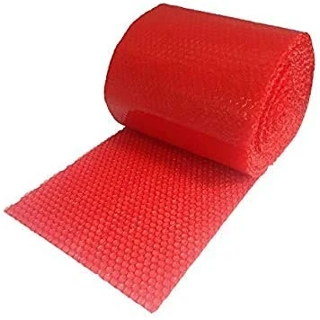Image of REALPACK® 1 x Roll Antistatic Red Bubble Wrap Size : Wide 12&quot; 750mm 100m.