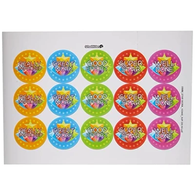Image of School Stickers Star Work Praise