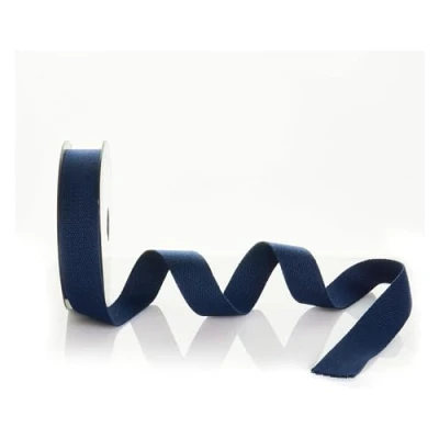Image of Trimz Cotton Heavy Duty Webbing, Navy, 10m x 30mm