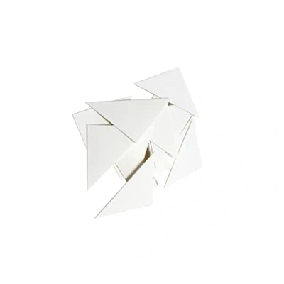 Image of Proops Cardboard Triangular Corner Cards, Pack of 100. Educational Resource (S7894) Free UK Postage (45mm)