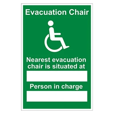 Image of Nearest Evacuation Chair Sign (S3220R)
