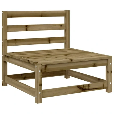 Image of vidaXL Garden Sofa Armless 70x70x67 cm Impregnated Wood Pine