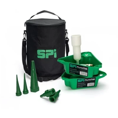 Image of SPI PLUMBIY (Plumb it Yourself) Kit: 7pc Radiator Maintenance kit 1 X Bag, 2 Plumbtubs, QuickFill, QuickBungs Pair,1 QuickBung Large, and UniBungs Pair. All in the Plumbers Bag