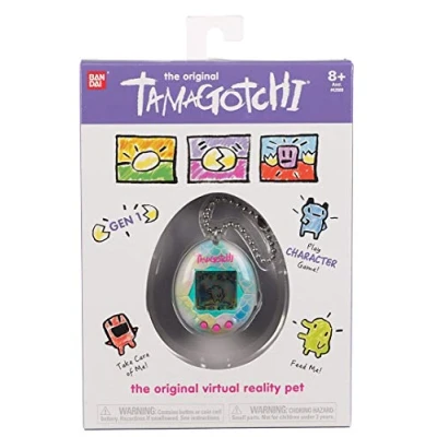 Image of Bandai Tamagotchi Original Pochitchi Comic Book Shell Cyber Pet 90s Adults and Kids Toy with Chain Retro Virtual Pets are Great Boys Girls Toys or Gifts for Ages 8+
