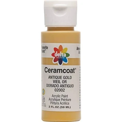 Image of Plaid Delta 2002 Ceramcoat Acrylic Paint, 2 Ounce, Antique Gold