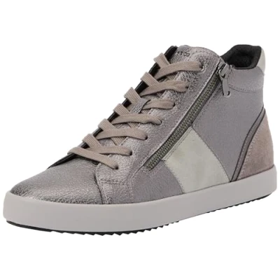 Image of Geox Women&#039;s D Blomiee Sneaker, Dark Grey, 4 UK