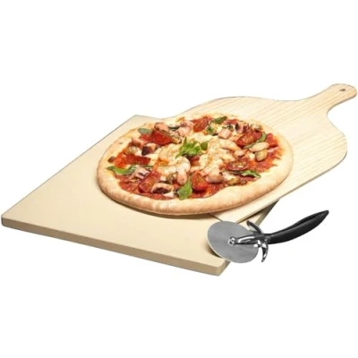 Image of AEG A9OZPS1 Pizza Stone kit, Wood