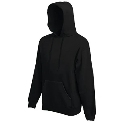 Image of Fruit of the Loom Men&#039;s Pull over Premium Hooded Sweat, Black, XX Large