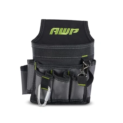 Image of AWP Ballistic Nylon Electrician Tool Pouch Mini Black &amp; Gray