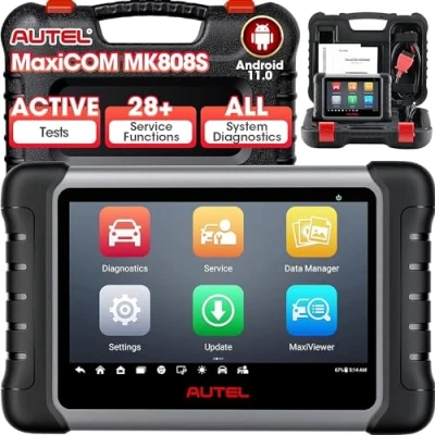 Image of Autel MaxiCOM MK808S Car Diagnostic Tool, 2024 Bidirectional Tool Same As MK808BT PRO, 28+ Service, Active Test, All System Diagnosis, Injector Coding/EPB/BMS/SAS/TPMS/AutoVIN/ABS