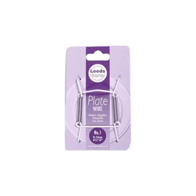 Image of Leeds Display : PW10WL Wire Plate Hanger No.1 White 9 13cm/ 3.5 5 Inch
