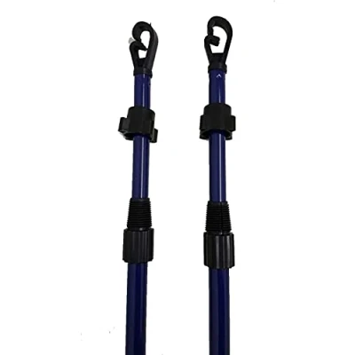 Image of Telescopic Washing Line Prop Pole Clothesline Heavy Duty Home Garden Dry Clothes Drying Airer Support Extenedable to 2.2M