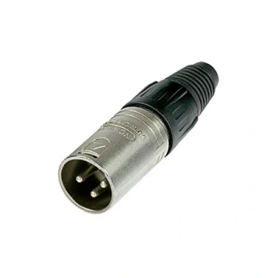 Image of Neutrik NC3MX 3 Pin male XLR Connector, Nickel Plated