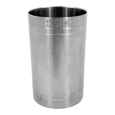 Image of Stainless Steel Copper Thimble Bar Pub Club Spirit Measure CE Marked Chabrias Ltd (125ml, Steel)