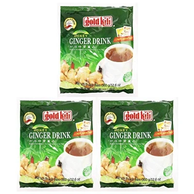 Image of 3 X Chinese Instant Ginger drink, tea Gold Kili (20 Sachets)