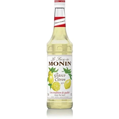 Image of MONIN Premium Glasco Lemon syrup 700ml for Cocktails and Mocktails. Vegan Friendly, 100% Natural Flavours Colourings