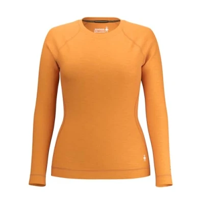 Image of Smartwool Women&#039;s Classic Thermal Merino Base Layer Crew, MARMALADE HEATHER, Large