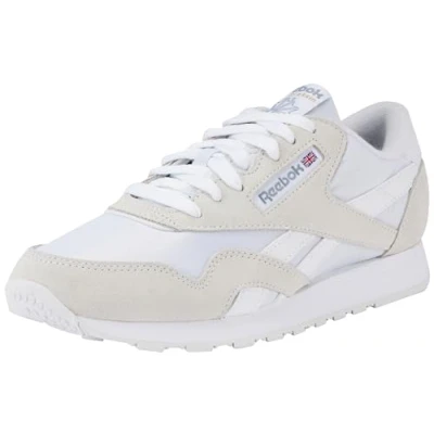 Image of Reebok Classic CL Trainers, Size: 7, Footwear white Leather and textile