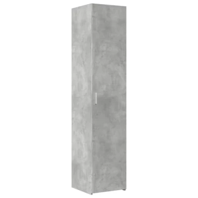 Image of vidaXL Highboard Concrete Grey 40x42.5x185 cm Engineered Wood/Cabinet/Storage/Furniture for Living Room, Bedroom