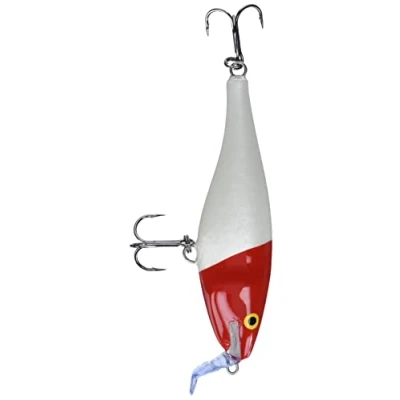 Image of Rapala Super Shad Rap Lure with Two No. 3/0 Hooks, 1.5 2.7 m Swimming Depth, 14 cm Size, Red Head