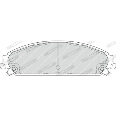 Image of 00K05142558AC, 05142559AA, 05142559AB, 5142555AA, 5142558AA Brake pad set FERODO PREMIER FDB4078 with acoustic wear warning without accessories