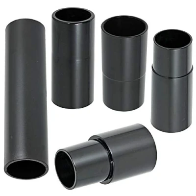 Image of Spares2go Sander Planer Dust Extractor Power Tool Adapters for Titan Vacuum Cleaners (Pack of 5, 30mm, 32mm, 35mm, 38mm)