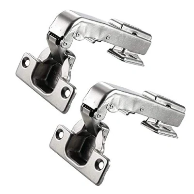 Image of AOLISHENG 90 Degree Cabinet Hinges Soft Close Kitchen Cupboard Blind Corner Door 35mm, Concealed Wardrobe Folding with Screws, 1 Pair