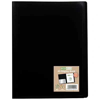 Image of eco A5 100% Recycled 20 Pocket Flexicover Display Book