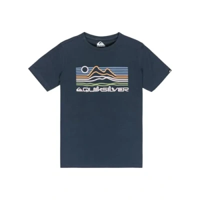 Image of Quiksilver Print Tshirt, Size: 10y, Dark navy