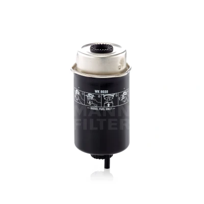 Image of WJI500040 Fuel Filter MANN WK 8038 Spin on LAND ROVER: Defender Pickup, Off Road Convertible,
