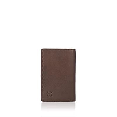 Image of Lakeland Leather Mens Trifold Wallet in Brown