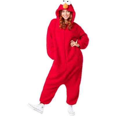 Image of Funidelia Elmo Costume Sesame Street for men and women adults accessory fancy dress &amp; props Halloween, carnival parties Size XXL