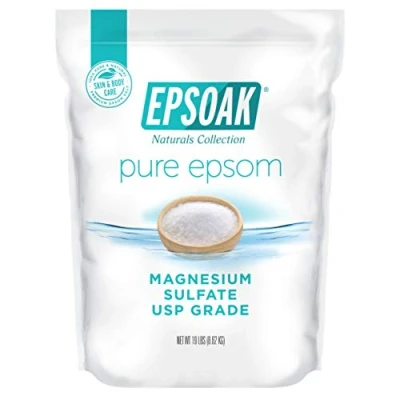 Image of Epsoak Epsom Salt Magnesium Sulfate USP Resealable Bulk Bag (19 Pound Bag)