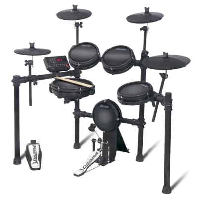 Image of Carlsbro CSD35M 9 Piece Mesh Head Electronic Drum Kit Digital with Responsive Pads, Quiet Practice, Realistic Feel, Bluetooth &amp; USB Connectivity, 6 Month Lessons