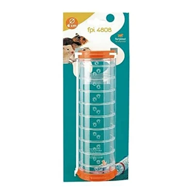 Image of Ferplast FPI 8&quot; Straight Space Tunnel Hamster Mouse Tube, Clear, 1 Count (Pack of 1), 8010690030791